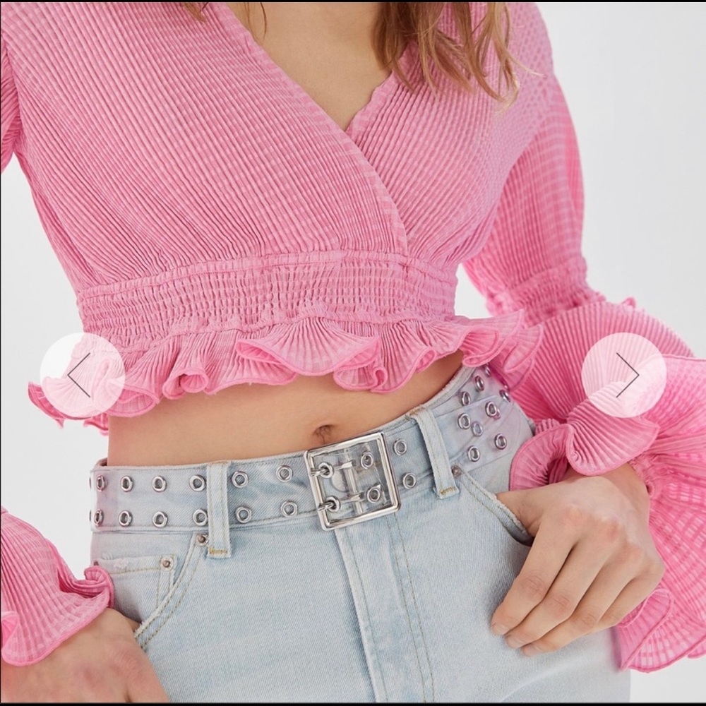 Urbanoutfitters Clear Double Prong Belt